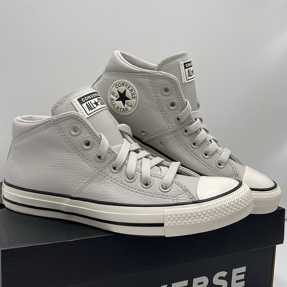 Converse Women's Chuck Taylor All Star High Top Sneakers - Light Gray - Picture 8 of 16